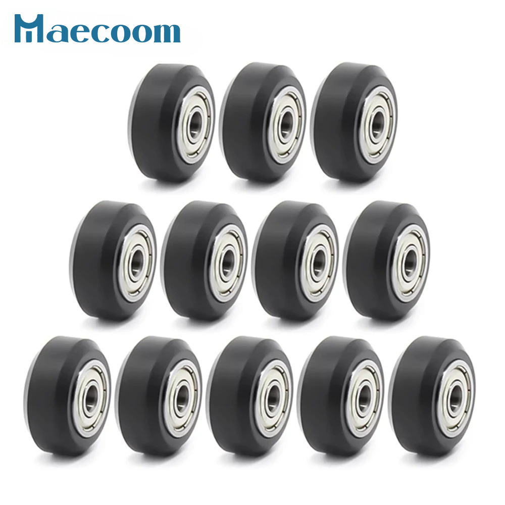 V Slot Wheel - 12/24 peças roda pom de plástico