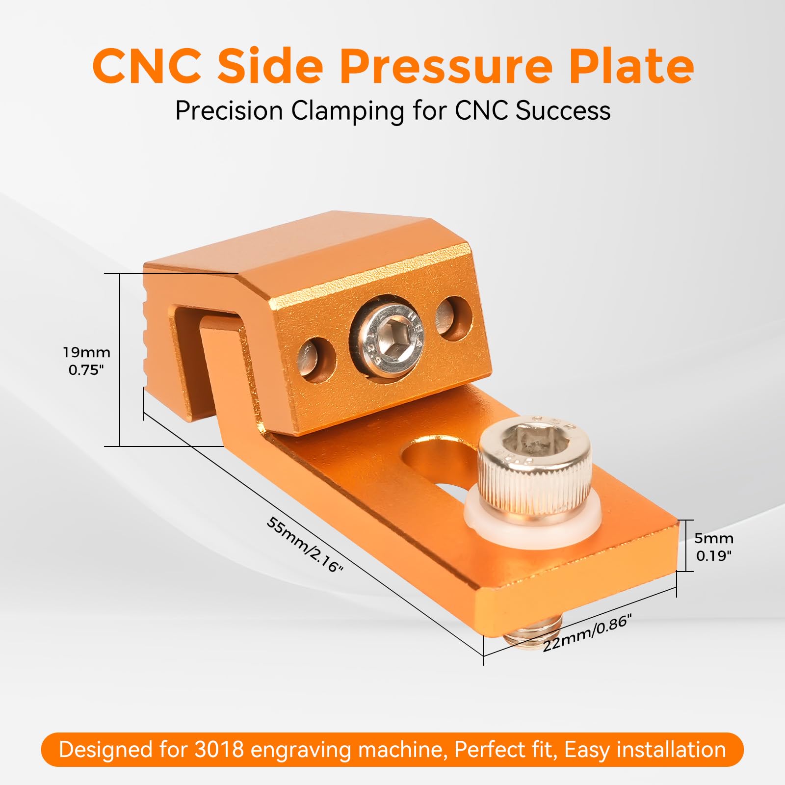 3018 Cnc - Trilha em T fixa lateral CNC
