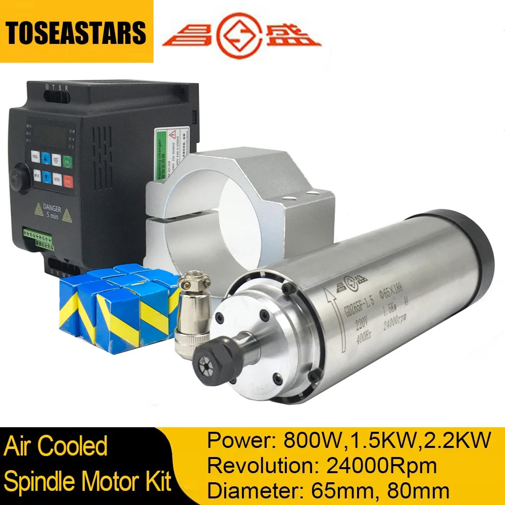 Water Cooled Spindle - Kit de motor de eixo refrigerado