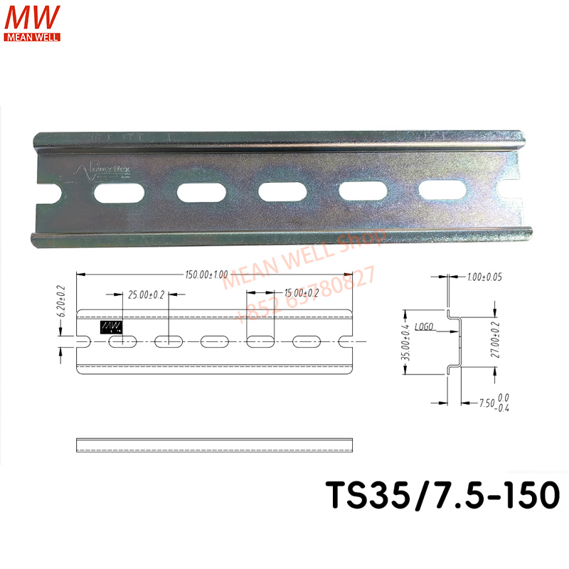 Lm8Uu Bearing - Conector de trilho DIN TS35 7,5