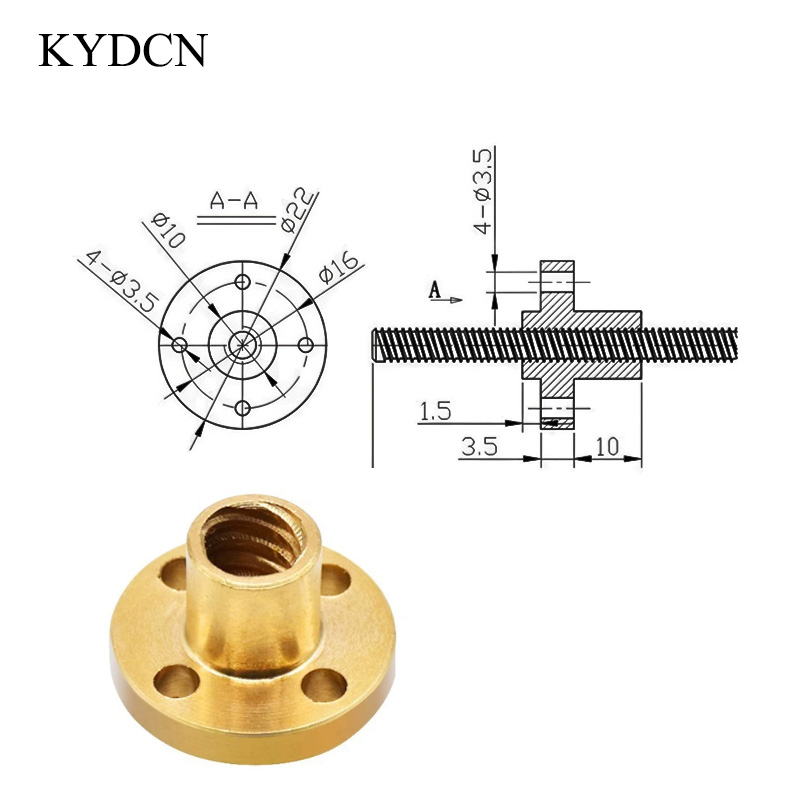 Parafuso Trapezoidal T8 de Aço - Lead Screw 8Mm avaliação e preço