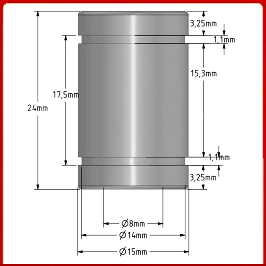 Rolamento Linear de Substituiç - Lm8Uu Bearing avaliação e preço