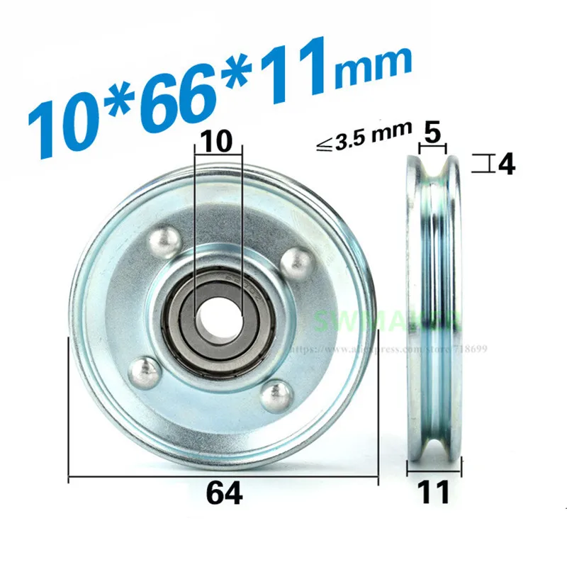 10 peças u 10*66*11mm 66mm 10* - V Slot Wheel avaliação e preço