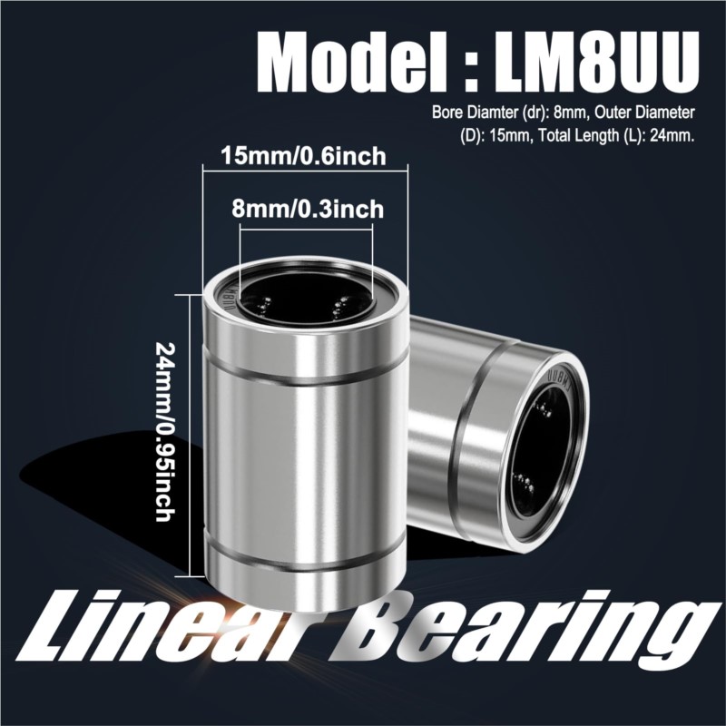 4/10 PEÇAS LM8UU LM10UU LM16UU - Lm8Uu Bearing avaliação e preço
