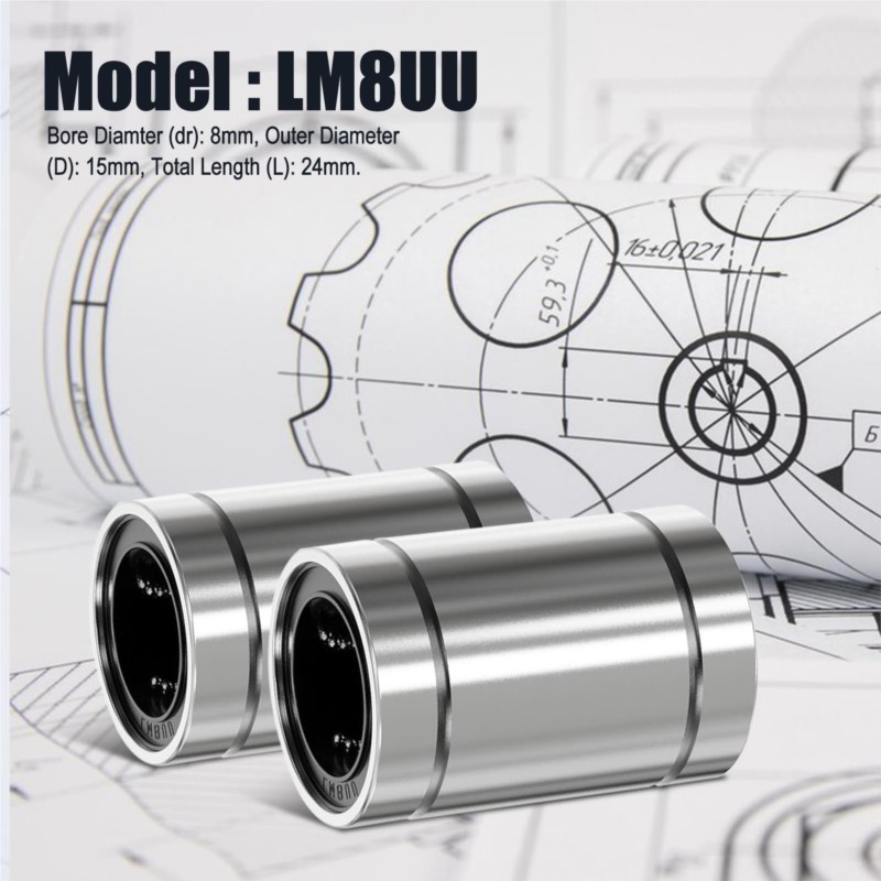 4/10 PEÇAS LM8UU LM10UU LM16UU - Lm8Uu Bearing avaliação e preço