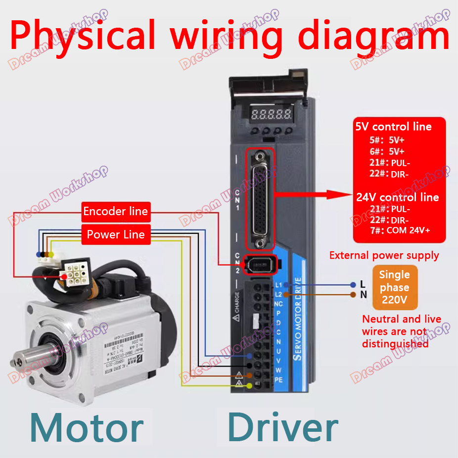 Conjunto de Motor Servo CNC 40 - Cnc Bits avaliação e preço