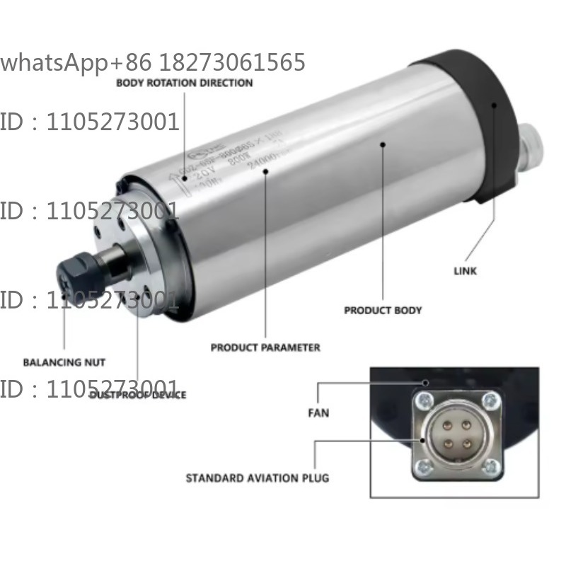 Motor de eixo redondo com refr - Spindle Motor avaliação e preço