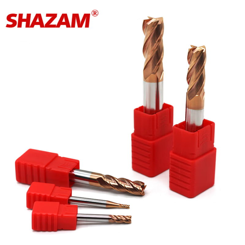 SHAZAM-Flat End Fresadora, Aço - End Mill Set avaliação e preço