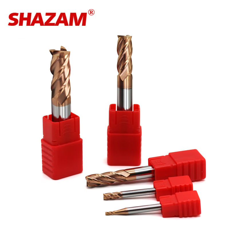 SHAZAM-Flat End Fresadora, Aço - End Mill Set avaliação e preço