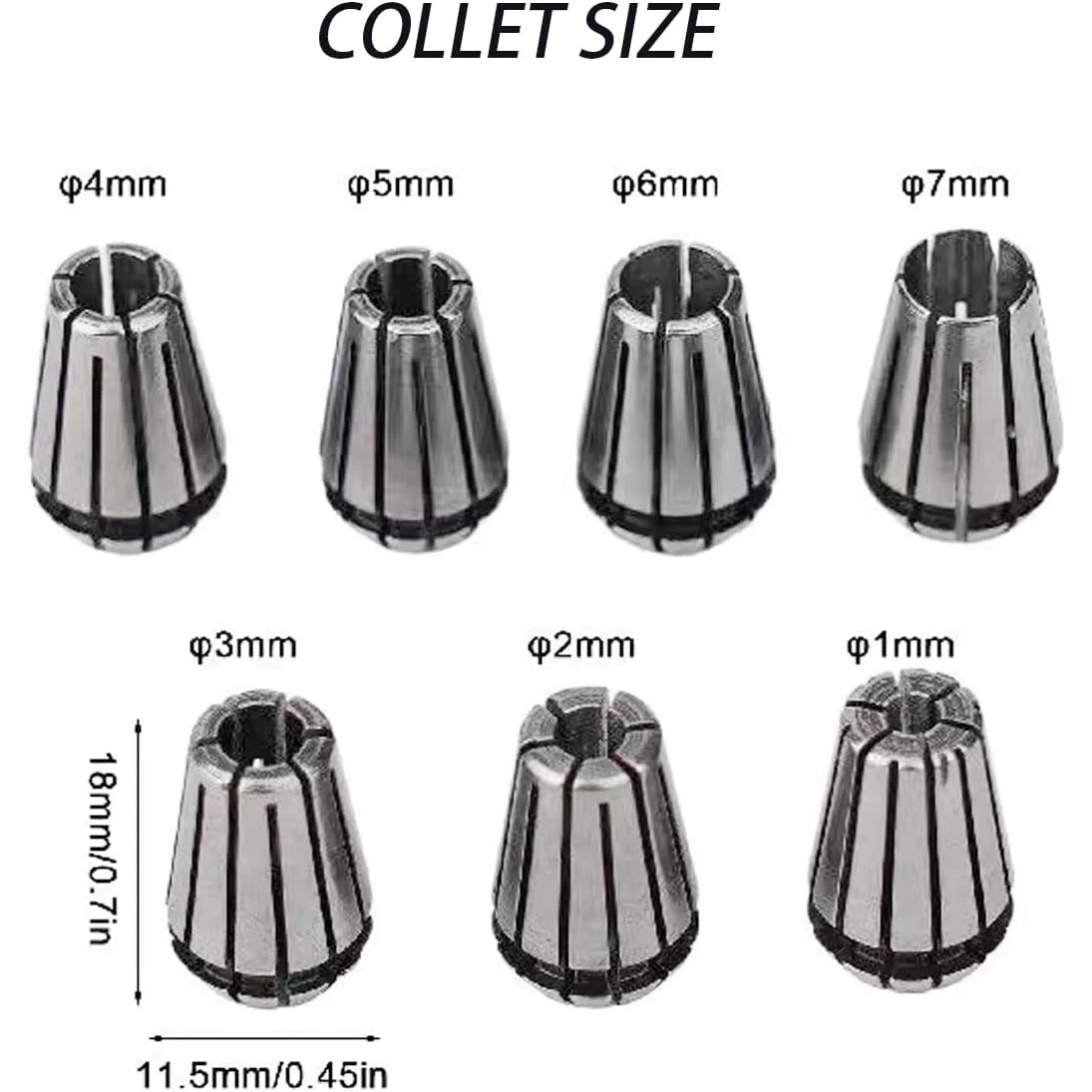 Conjunto de 8 peças de mandril - End Mill Set avaliação e preço
